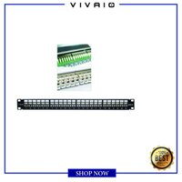 Bảng Cắm Patch Panel VIVANCO CAT.6 24-port Shielded