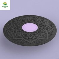 Bảng cân bằng AEROT Yoga, Massage chân Bảng tập cân bằng họa tiết Mandala, Huấn luyện viên sức mạnh cốt lõi Chống trượt Đa chức năng Máy tập lõi nhựa có thể gập lại