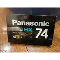 Băng cassette Panasonic HX-74 mới nguyên tem (Made in Japan)