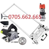 Bảng Cắt Đa Năng Bảng Cắt Di Động Khung Cố Định Máy Cắt Đá Lát Gạch Dụng Cụ Chế Biến Gỗ Độ Chính Xác Cao Khung Ray Dẫn