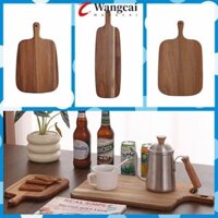 Bảng cắt gỗ nguyên khối WANGMCAI, Khay Sushi Đĩa phục vụ tay cầm dài, Khối cắt nhà bếp Bảng từ thiện hình chữ nhật / vuông phong cách Nhật Bản Bảng phô mai Pizza
