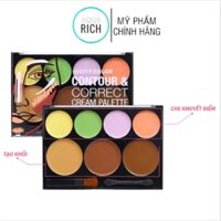 BẢNG CHE KHUYẾT ĐIỂM & TẠO KHỐI CITY COLOR CONTOUR AND CORRECT CREAM PALETTE 7 Ô 32G