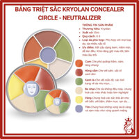 Bảng che khuyết điểm triệt sắc kryolan 6 ô độ phủ cao