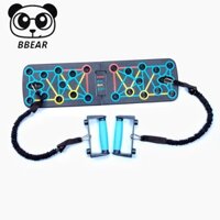 Bảng Chống Đẩy Kèm Dây Kéo Kháng Lực Tập Tay, Dụng Cụ Bàn Hít Đất, Đẩy Tạ Đa Năng 12 Trong 1, Tập Ngực, Vai Tại Nhà