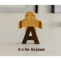 Bảng chữ cái ABC bằng gỗ cao cấp, giúp bé làm quen, nhận nhanh mặt chữ, ghép vần, phát triển tư duy