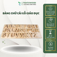 Bảng Chữ Cái ABC Gỗ Bảng Nổi Chữ Cho Bé Làm Quen Với Chữ Cái - THATUWOOD