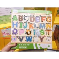 BẢNG Chữ cái bằng gỗ hình hình động vật GORYEO BABY