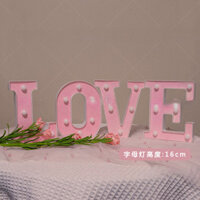 Bảng chữ cái mô hình đèn LED màu hồng đầy màu sắc bữa tiệc sinh nhật kỹ thuật số không khí sáng tạo bất ngờ cảnh trang trí đèn trang trí