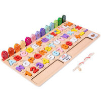 Bảng Chữ Cái Tiếng Anh , Bảng Chữ Cái Cho Bé Đa Năng Binhouse Học Chữ Cái, Số Đếm, Hình Con Vật