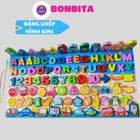 Bảng Chữ Cái Tiếng Việt, Bảng Chữ Cái gỗ Nổi Chữ Và Số Ghép Hình Học Phương Tiện Cho Bé Làm Quen Với chữ Cái Và Số