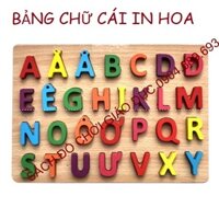 Bảng chữ cái tiếng việt in hoa nổi cho bé