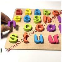 Bảng chữ cái tiếng việt in THƯỜNG nổi cho bé