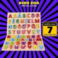 Bảng chữ cái tiếng Việt nổi in hoa và in thường, đồ chơi cho bé vừa chơi vừa học, tạo hứng thú khi học