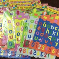 Bảng chữ cái và số xốp sỉ từ 10 chiếc 165k
