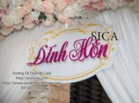 bàng chữ đính hôn p-hủ kim tuyến - Mã: SK - 097