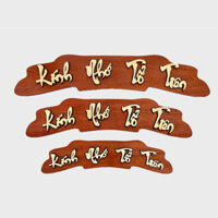 BẢNG CHỮ KÍNH NHỚ TỔ TIÊN BẰNG GỖ