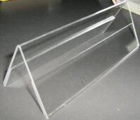 Bảng chức danh/ Bảng tên mica để bàn chữ A lớn 10x30cm dày 2mm A06
