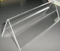 Bảng chức danh/ Bảng tên mica để bàn chữ A lớn 10x30cm dày 2mm A06