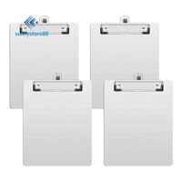 Bảng Clipboard 4 Gói Bạc Kích Thước A5 Có Hộp Đựng Bút, Thích Hợp Cho Văn Phòng, Nhà Hàng, Trường Học Và Phòng Thí Nghiệm