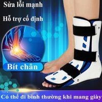 Băng cố định cổ chân nẹp chân Nẹp Cố Định Cổ Chân Sau Mổ Nẹp đỡ gãy chân dễ đeo với thiết kế hở