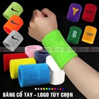 Băng cổ tay thể thao thấm mồ hôi in logo nike - (1 cặp, màu sắc ngẫu nhiên)
