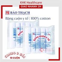 Băng cuộn y tế Bảo Thạch 0.1m x 2m (Combo 2 gói)