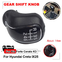 Bằng Da Tay Đòn Bẩy Dịch Chuyển Núm Cần Số 6 Tốc Độ Thích Hợp Cho Xe Hyundai Creta IX25 Kia Forte Cerato K3 Ceed 2012-2016