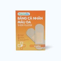 Băng dán cá nhân Pharmacity màu da (10 miếng/gói)