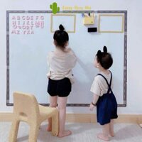 Bảng dán tường nam châm từ tính, Decal dán tường cho bé tập vẽ, tập viết, Xương Rồng Nhỏ