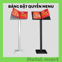 BẢNG ĐẶT QUYỂN MENU LẬT, BẢNG GIỚI THIỆU THỰC ĐƠN NHÀ HÀNG, QUÁN ĂN SANG TRỌNG, CHUYÊN NGHIỆP. GIÁ ĐỂ THỰC ĐƠN