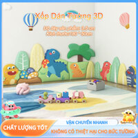 Bảng đầu giường rất dày Xốp Dán Tường 3D Miếng Xốp Dán Tường Chống Va Chạm bảo Vệ Trẻ Em Mềm Mại Hoạt Hình Dễ Thương Cho Phòng Ngủ