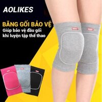 Băng đầu gối AOLIKES có bọc mút đệm dày 2.5cm chống chấn thương đầu gối (1 Cặp) - Hàng Chính Hãng