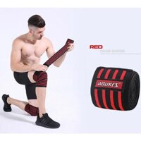Băng đầu gối , Bó gối thể thao chính hãng Aolikes 7167 dài 180cm 1 đôi magic - Đen sọc đỏ - 1 chiếc