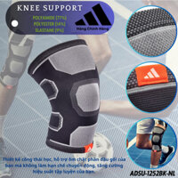 Băng Đầu Gối Thun Co Giãn ADIDAS ADSU-1252BK-NL Knee Support (1 Cái) - Hàng Chính Hãng