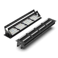 Bảng đấu nối cổng mạng LAN RJ-45 Vention Cat.5E 48 Ports UTP Patch Panel - KFB (48 Port, T568A/B Standards)
