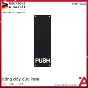 Bảng đẩy cửa Push đen mờ Hafele 987.11.303
