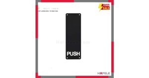 Bảng đẩy cửa Push đen mờ Hafele 987.11.303