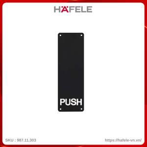 Bảng đẩy cửa Push đen mờ Hafele 987.11.303