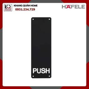 Bảng đẩy cửa Push đen mờ Hafele 987.11.303