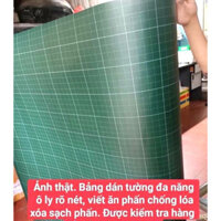 Bảng decal dán tường kẻ ô ly tiểu học viết phấn kích thước từ 60 cm đến 5m