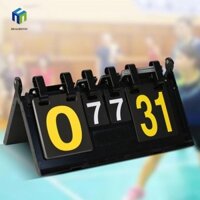 Bảng điểm bóng rổ HEALMEYOU, Bàn đế hình tam giác để bàn Bàn lật bóng bàn, Bảng điểm rẽ Đa chức năng Bảng điểm thủ công 4 chữ số Bóng chuyền