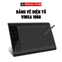 Bảng điện tử VINSA 1060Plus chính hãng bút cảm ứng từ k dùng pin - bản quốc tế nâng cấp so với Gaomon 1060