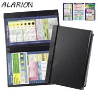 Bảng điều dưỡng ALARION, Bảng điều khiển phiên bản 2 / 3 lớp có thể gập lại, Bề mặt viết mượt mà có kẹp Kích thước chữ đầy màu sắc A4 Bảng tập tin Clip Văn phòng phẩm