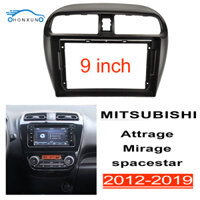 Bảng điều khiển âm thanh nổi EOENKK 2din phù hợp cho MITSUBISHI Attrage Mirage 2012-2019 9 inch Android đầu đơn vị khung đài phát thanh fascia