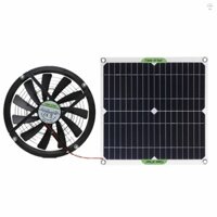 Bảng điều khiển năng lượng mặt trời Silicon đơn tinh thể 100W Phim năng lượng mặt trời Quạt chạy bằng năng lượng mặt trời 18V Quạt thông gió làm mát Mini 10 Inch Quạt xả năng lượng mặt trời Quạt năng lượng mặt trời cho nhà vệ sinh thú cưng