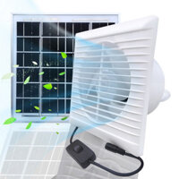 Bảng điều khiển năng lượng mặt trời 8W + quạt hút tốc độ cao 6 inch, thông gió và làm mát, có thiết bị ngăn dòng ngược, thích hợp cho phòng thú cưng, nhà kính, chuồng gà, nhà kho và phòng có ánh sáng mặt trời