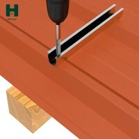 Bảng Điều Khiển Năng Lượng Mặt Trời Gắn Chân Đế Kẹp Hiệu Suất Cao Ngói Thép Màu Hỗ Trợ Mái Phần Cứng Quang Điện Hỗ Trợ Hợp Kim Nhôm