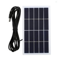 Bảng điều khiển năng lượng mặt trời 2W 5V với cổng DC Pin năng lượng mặt trời Silicon đa tinh thể DIY Cắm trại chống nước Bảng điều khiển năng lượng mặt trời di động Tương thích với pin 3.7V Đèn đường Máy bơm quạt đèn sân vườn