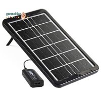 Bảng điều khiển năng lượng mặt trời USB 5V 6W, Bộ sạc pin năng lượng mặt trời hiệu quả di động có cáp cho điện thoại di động Power Bank Quạt máy ảnh