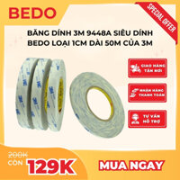 Băng dính 3M 9448A siêu dính BEDO Loại 1cm dài 50m của 3M